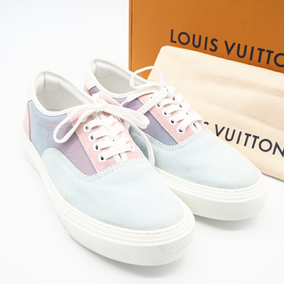 ★3日以内返品可★ 美品 LOUIS VUITTON ルイ・ヴィトン トロカデロ スエード スニーカー 6 1/2 24.5 MS0149 スニーカー マルチカラー レザー レディース【中古】