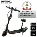 Newseed 電動キックボード KICK ZONE 350W WZ-KICK01-BK 公道 歩道走行可能 免許不要 折りたたみ 特定小型原動機付自転車 サドル付き WEZONE 1