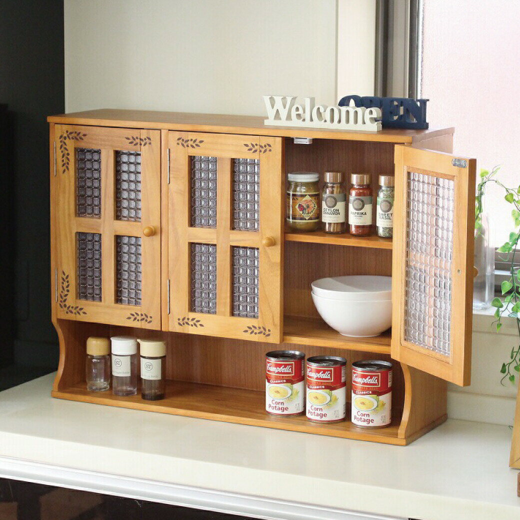 OSMAC カウンター上調味料ラック BKTR リーフ柄 オスマック