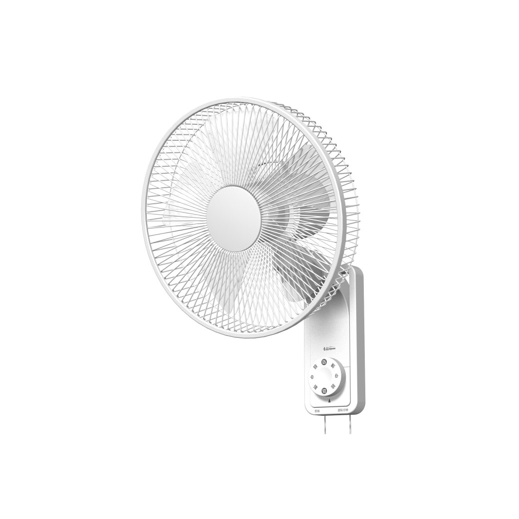 扇風機 壁掛け フルリモコン SKJ-K311WMK 風量3段階 30cm 左右首振り 5枚羽根 フラットガード ホワイト サーキュレーター