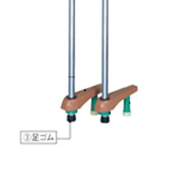 カラー竹馬　足ゴム 1個【室外遊具/竹馬】