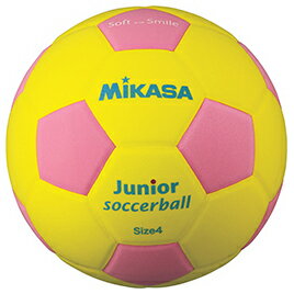 スマイルサッカー軽量3号　黄／ピンク【運動用品/サッカーボール】
