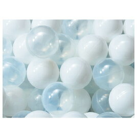 ボールプール PEボール70（500個）C 白・クリア【室内遊具/ボールプール】