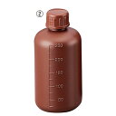 細口丸型遮光瓶250ml（茶）【学習用品/実験容器】