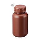 広口丸型遮光瓶250ml（茶）【学習用品/実験容器】