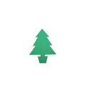 型抜き色画用紙　クリスマスツリー【造形・制作素材/装飾材料】