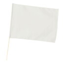 小旗 白(記念品・その他 体育祭 運動会 小道具 応援グッズ フラッグ 集団行動 手旗 演技 ダンス)