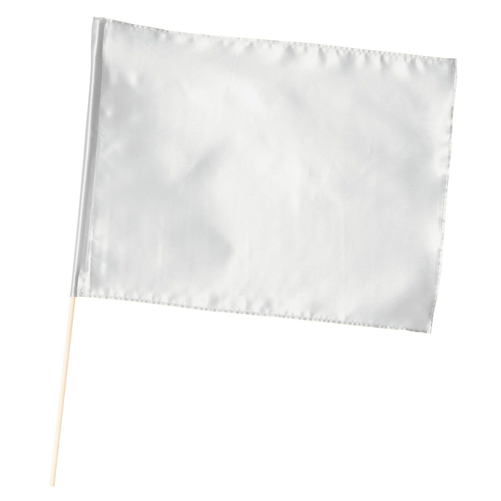 サテン大旗 (丸棒 φ12mm)シルバー（運動会 応援アイテム 運動会 小道具 応援グッズ フラッグ 集団行動）