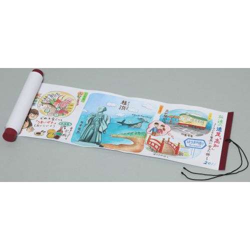 絵巻きものB（デザイン ペイント材料 夏休み 冬休み 自由工作キット 図工 美術 工作 ハンドクラフト かんたん 小学生）