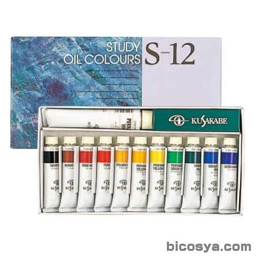 クサカベ習作用油絵具20ml 11色セット S-12（絵具 油絵具セット 油絵の具 セット）