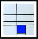 アートフレーム ピエト・モンドリア Piet Mondrian Untitled,(composition with blue),1935 ipm-14382 絵画 壁掛け おしゃれ 送料無料