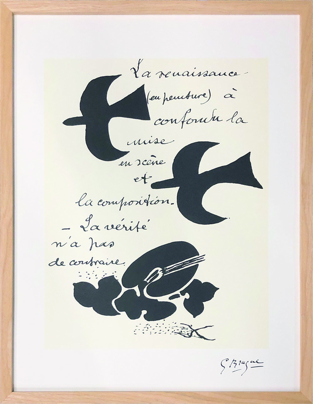 アートフレーム ジョルジュ・ブラック Georges Braque LA RENAISSANCE…,1917/47 igb-62528 送料無料