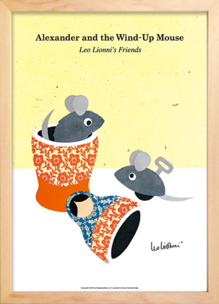 レオ・リオーニ Leo Lionni Alexander and the Wind-Up Mouse zll-61855 絵画 壁掛け おしゃれ かわいい 額縁付き 子供部屋 キッズ スイミー