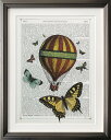 在庫処分セール アートフレーム マリオン・マコネギー Marion McConaghie Butterflies & Balloon imm-62128