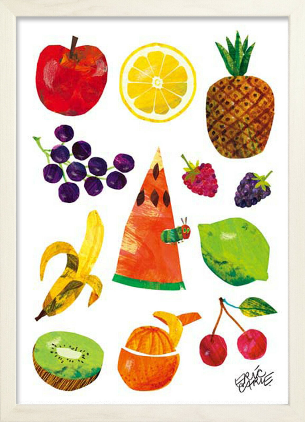 å Eric Carle Caterpillar With Fruits(WhiteFrame) zec-53011  ɳݤ  襤 ۱դ Ҷ å Ϥڤष