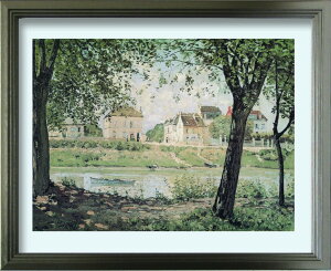 ߸˽ʬ ȥե졼 ̾ 졼 Alfred Sisley Village on the banks of the Seine S(SV) zfa-62338