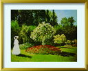 在庫処分セール アートフレーム 名画 クロード・モネ Claude Monet Signora in giardno L(GD) zfa-62371