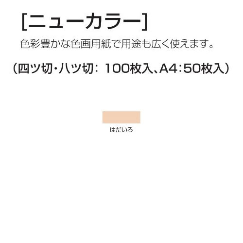 楽天学校教材の専門店 美工社ニューカラー（色画用紙） 4切 はだいろ 100枚 送料無料[メール便不可]（紙工作・パーツ 工作紙 夏休み 冬休み 自由研究 工作）