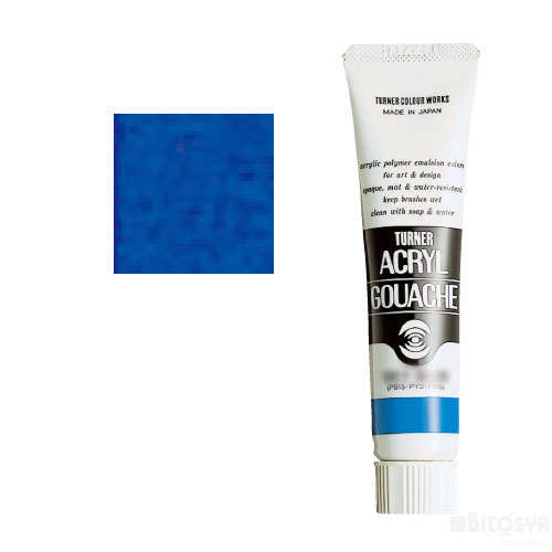 ターナー アクリルガッシュ 20ml ウルトラマリンライト 3本組[メール便不可]（絵具 アクリルガッシュ絵具）