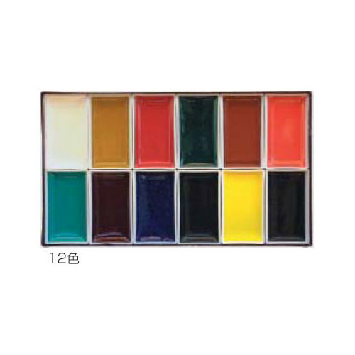 Rakuten - 墨運堂 顔彩セット 顔彩12色セット（絵具 顔彩）