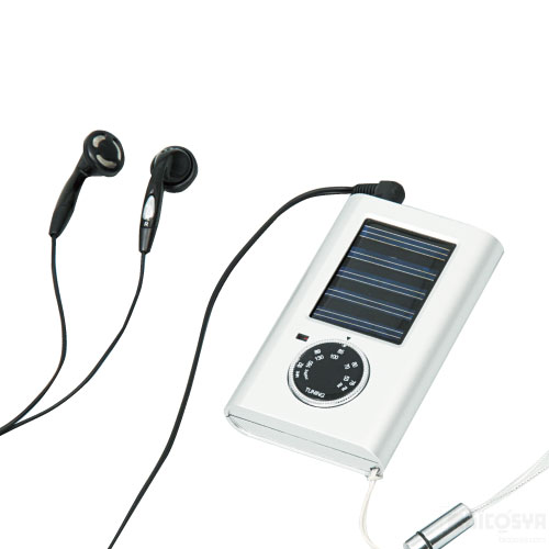 コンパクトソーラーラジオ（AM・FM）[メール便不可]（記念品・その他 防犯・防災）のサムネイル