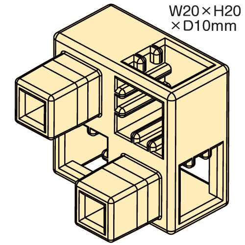乐天商城 - アーテックブロック部品 ハーフB 8ピース 薄黄（アーテックブロック 単品・部品 カラー 知育玩具 ArtecBlock パーツ 単品）