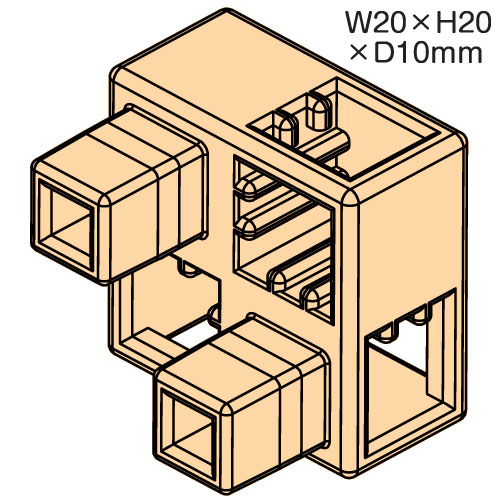 Rakuten - アーテックブロック部品 ハーフB 8ピース ペールオレンジ（アーテックブロック 単品・部品 カラー 知育玩具 ArtecBlock パーツ 単品）