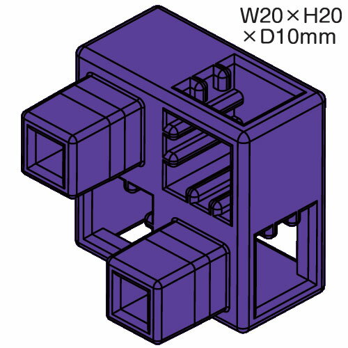 乐天商城 - アーテックブロック部品 ハーフB 8ピース 紫（アーテックブロック 単品・部品 カラー 知育玩具 ArtecBlock パーツ 単品）