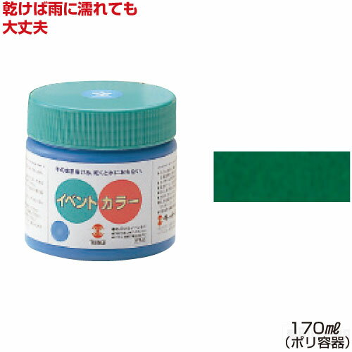 ターナーイベントカラー170ml単色 深緑（絵具 イベント用／屋外用絵の具 文化祭 学園祭 運動会 耐水性 看板 旗 布 壁画 仮装 ハロウィン）