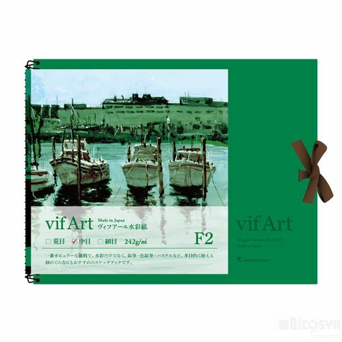 Rakuten - マルマン ヴィフアール水彩紙 スケッチブック 15枚 中目F2（描画材料 スケッチブック）