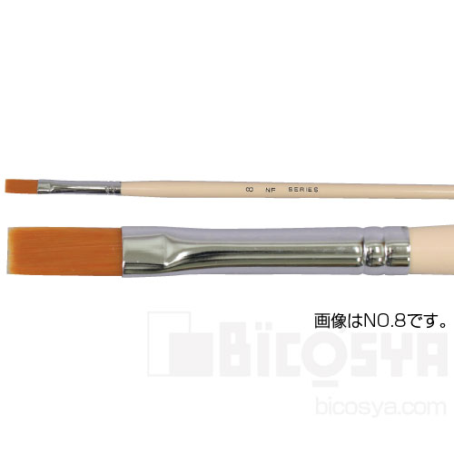 Rakuten - NF ナイロン筆 平 No.10（筆・描画用具 油彩画筆・アクリル用画筆 ブラシ 絵画）