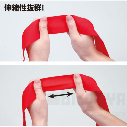 フィットはちまき 白（運動会 応援アイテム 運動会 ダンス 小道具 応援 鉢巻 ハチマキ hachimaki 推し活）