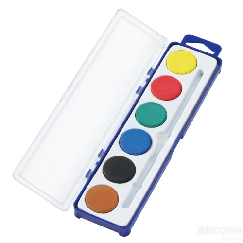 固形水彩絵具 6色セット ハード(絵具 水彩絵具)