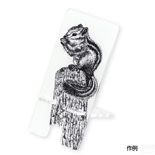 Rakuten - スマホスタンド点描セット（デザイン ペイント材料 ワークショップ 組立 差し込み スマホ立て 携帯スタンド ノベルティ モバイルグッズ）