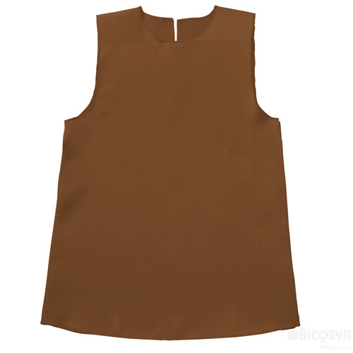 ソフトサテン(ワンピース) Cサイズ 茶(運動会 衣装ベース)