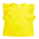フリフリサテンシャツ 黄[メール便不可]（運動会 衣装ベース）