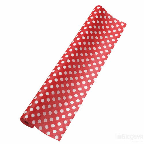 Rakuten - カラー不織布10m巻 95cm幅 水玉 赤（運動会 制作素材）