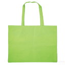 作品バック不織布製 大 マチ付(5cm) 黄緑(スケッチ用具・イーゼル 多目的バッグ 終業式 大荷物 持ち帰り 学期 教材 ペイント 学期末 画用紙)
