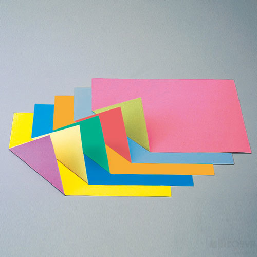 Rakuten - 両面パステル工作紙 8切・薄口（紙工作・パーツ 工作紙 リバーシブル 工作用紙）