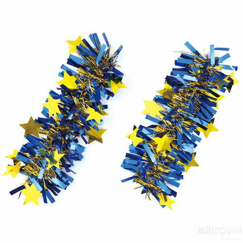 Rakuten - キラキラパッチンリストバンド 青/金 2個組（運動会 ダンス 運動会 ダンスグッズ 組分け 集団行動）