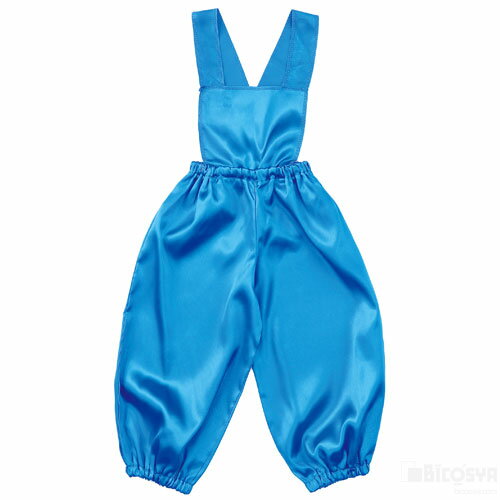 ソフトサテンサロペットパンツ Cサイズ ブルー（運動会 衣装ベース 運動会 仮装 文化祭 演劇 学芸会 手作り ハロウィン お遊戯会 かわいい）