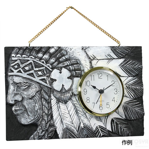 Rakuten - 黒彫板 丸型時計かべかざり（木彫 木彫時計 夏休み 冬休み 自由研究セット 工作キット）