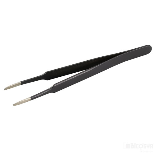 精密ピンセット 先丸（道具・接着剤 道具 精密作業 掴む）