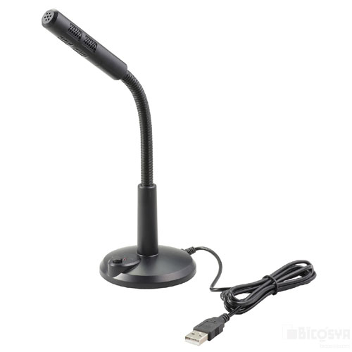 USBスタンドマイク(スイッチ付)（イベント 衛生用品 リモート勤務 Web会議）