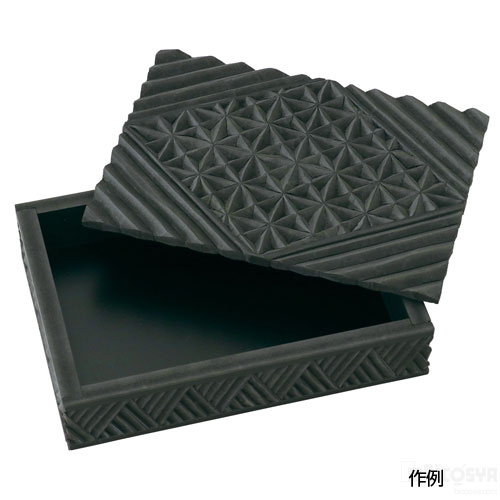 Rakuten - 黒彫板ハガキ箱（木彫 木彫箱 文箱 自由工作キット 図工）