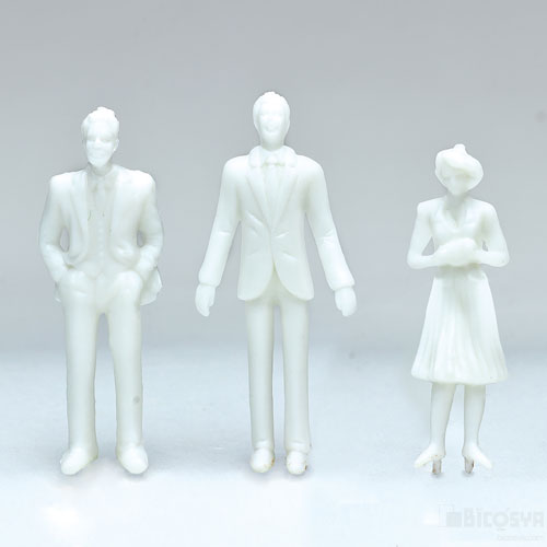 乐天商城 - ジオラマ模型 人物(塗装無) 1/50 10個組（工作キット ホビー 模型趣味 人間 情景模型）