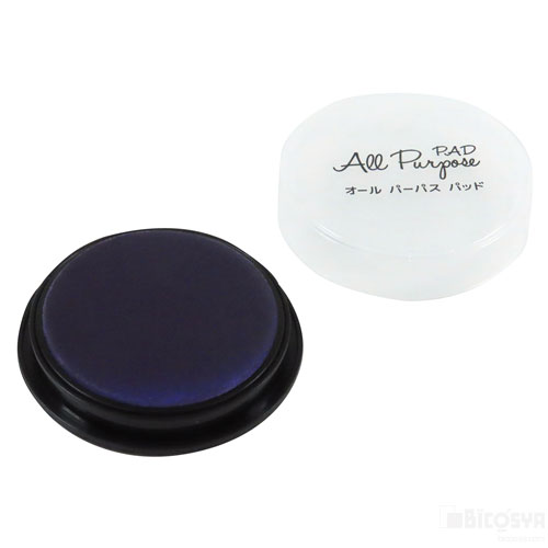 乐天商城 - オールパーパスパッド 丸型 φ50mm バイオレット（彫刻・てん刻 てん刻 判子 インク台 スタンプパッド インクパッド 文具 文房具 ステーショナリー クラフト）