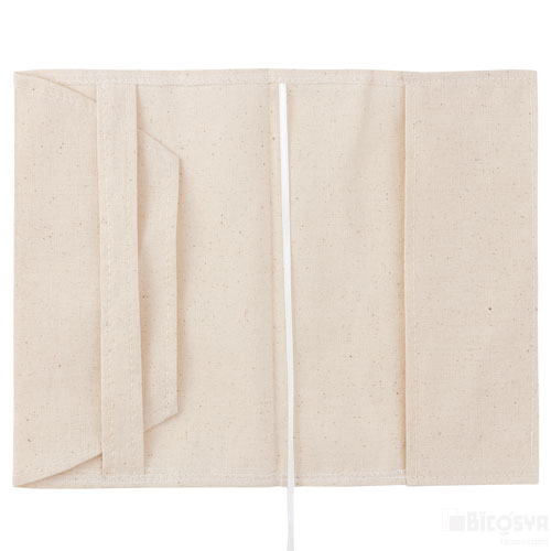 布製ブックカバー(新書サイズ)（紙工作・パーツ 布・ビニール袋 家庭科 スタンプ ハンドクラフト 手作り 布素材 布絵付け 白 かんたん お絵かき） 2