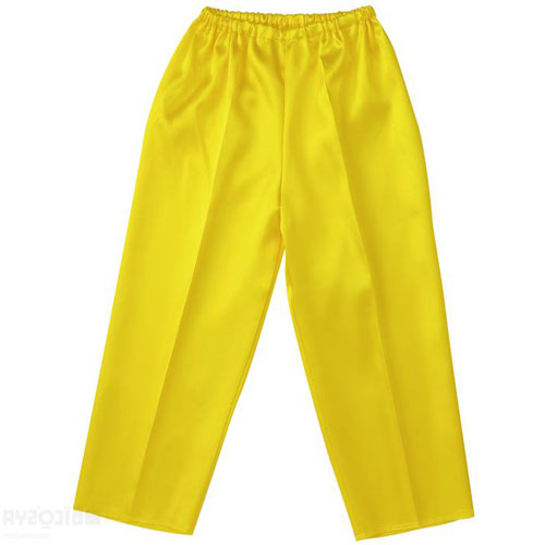 ソフトサテンズボン テーパード J 黄（運動会 衣装ベース コスプレ 子供 衣装 発表会 ダンス スーツ コスチューム）