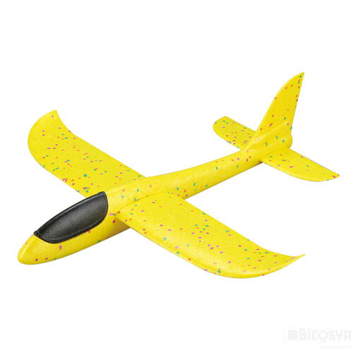 乐天商城 - ぶっ飛び!エアプレーン イエロー（イベント プレゼント 工作キット 組み立て簡単 グライダー 軽量 子供 幼児 景品 室内遊び プレゼント 知育 男の子）